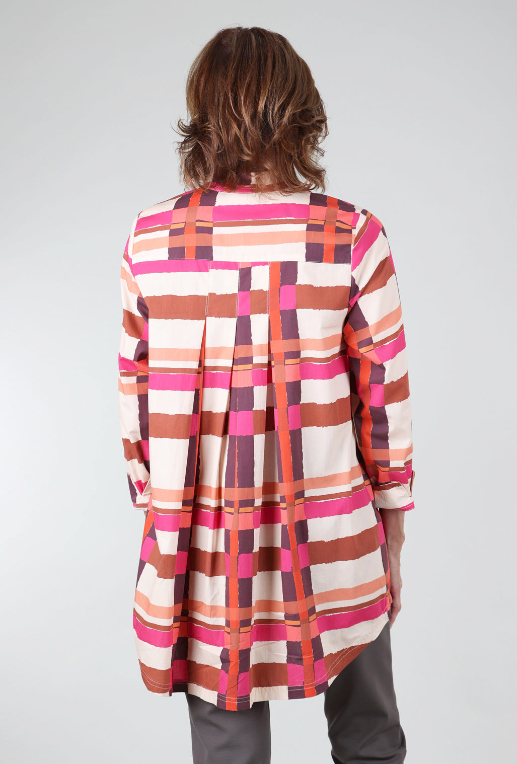 Noen Gridworks Tunic, Rust/Fuchsia 