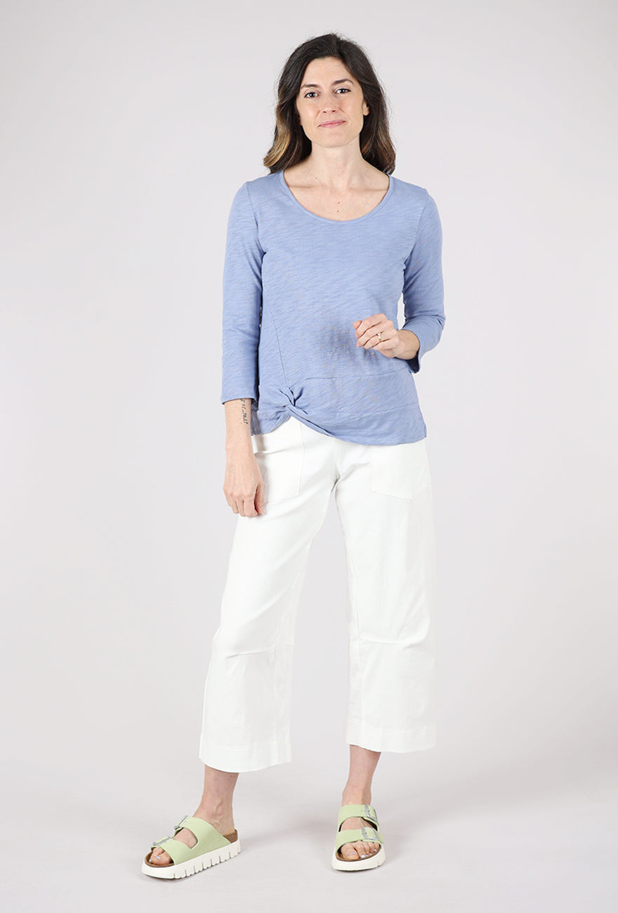 Habitat Cotton Pebble Side Twist Top, Rain 