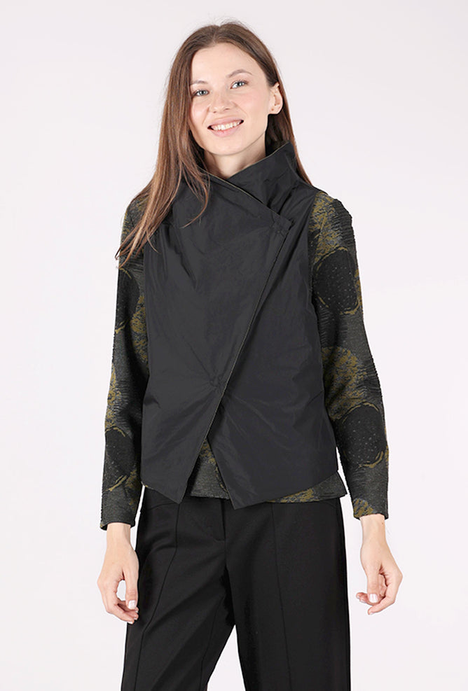 Olivia by Habitat Two Tone Taffeta Out & About Vest, Moss 