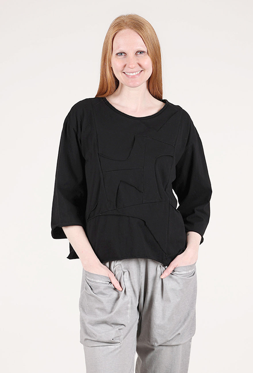 Cynthia Ashby Marc Top, Black 