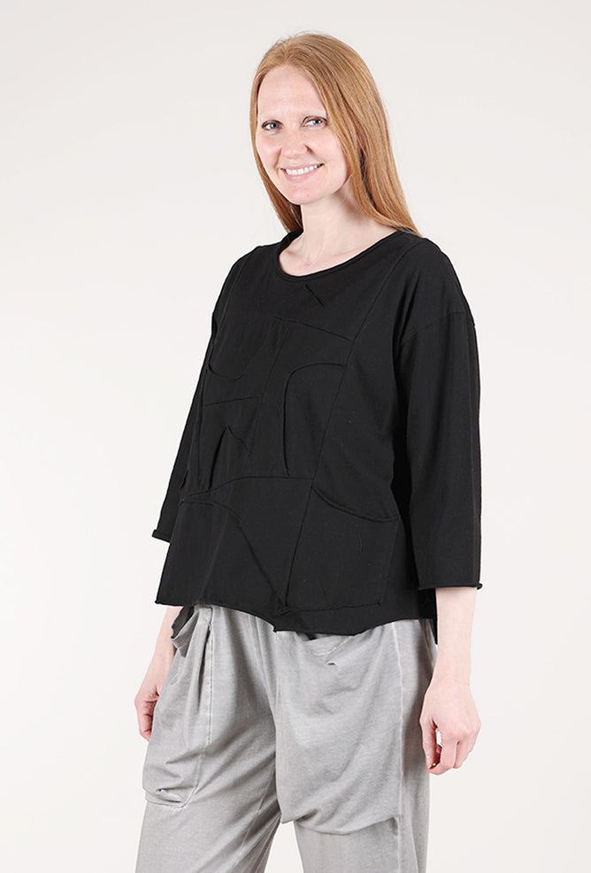 Cynthia Ashby Marc Top, Black 
