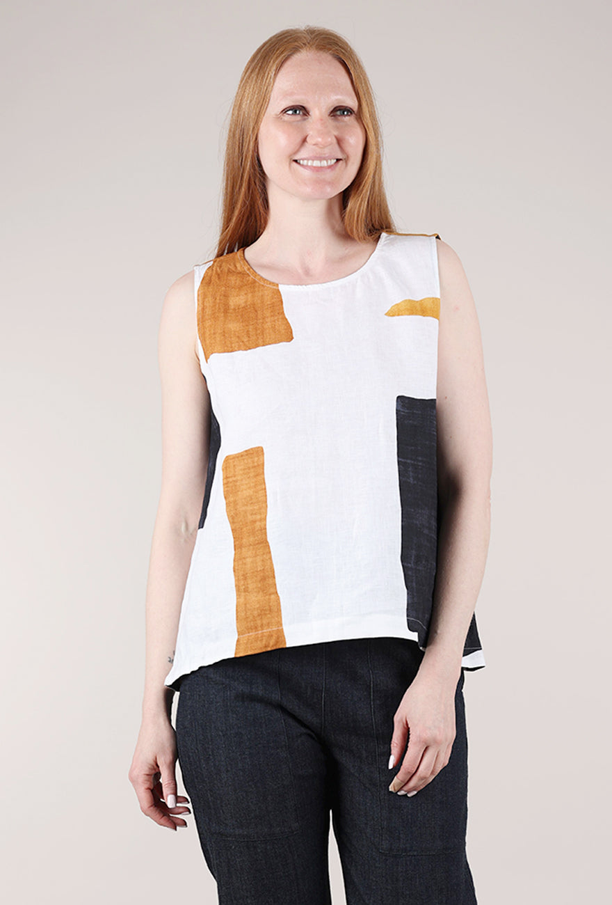 Olivia by Habitat Flax Colorblock Sunset Tank, Neutral 