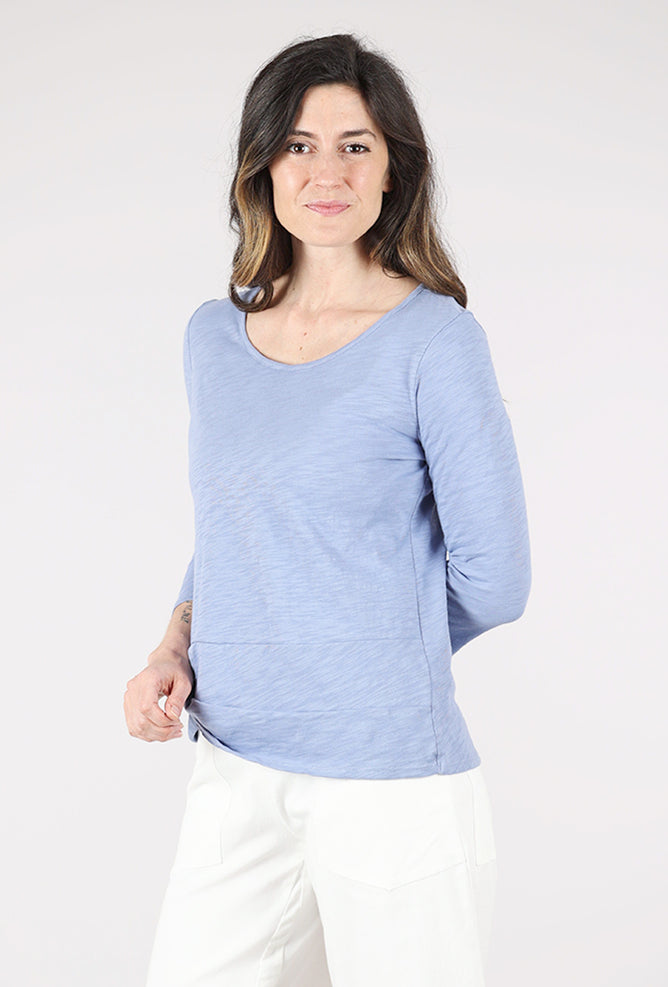 Habitat Cotton Pebble Side Twist Top, Rain 