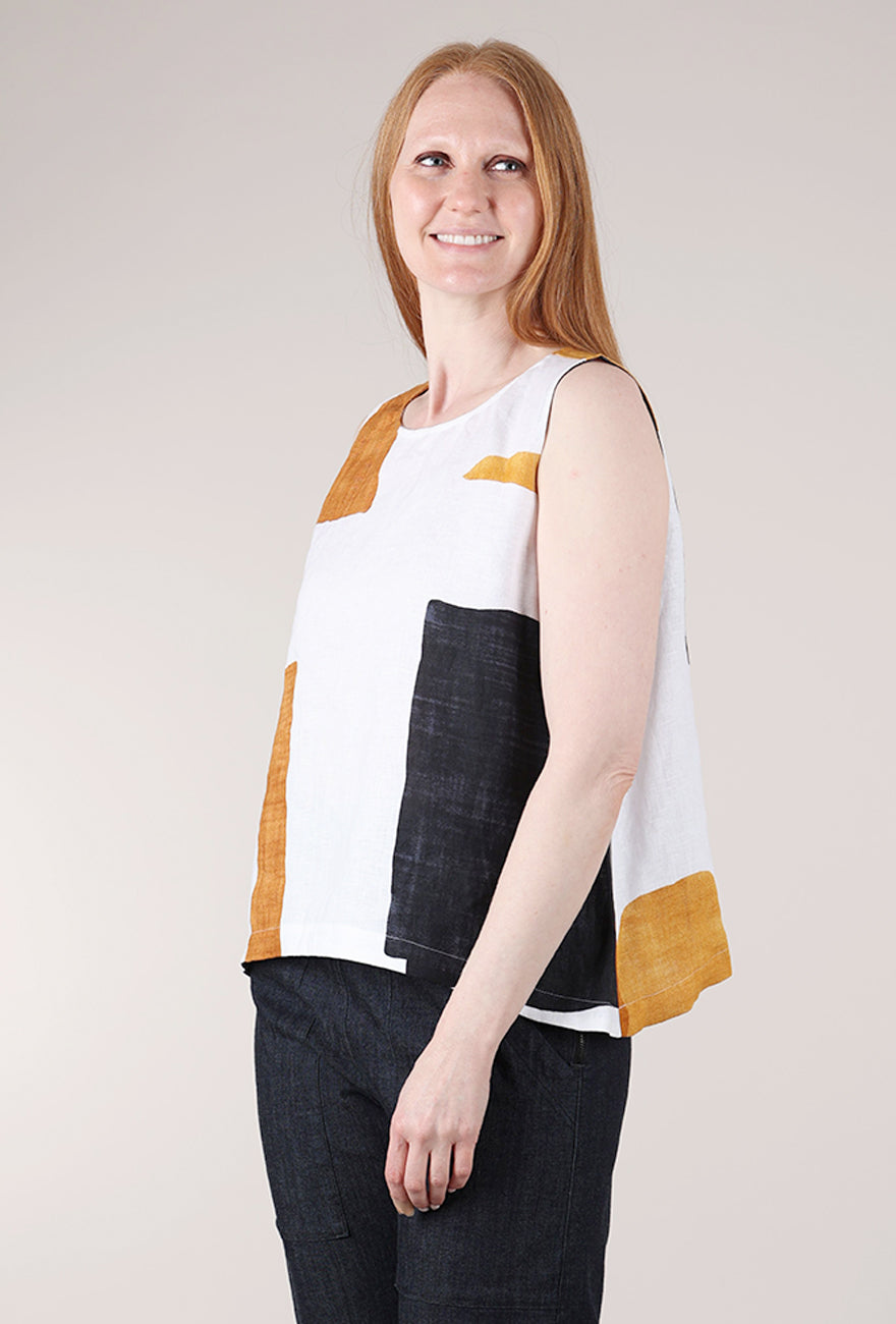 Olivia by Habitat Flax Colorblock Sunset Tank, Neutral 
