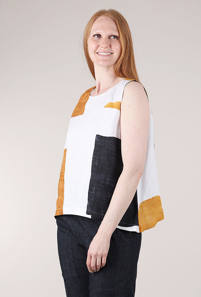 Olivia by Habitat Flax Colorblock Sunset Tank, Neutral 