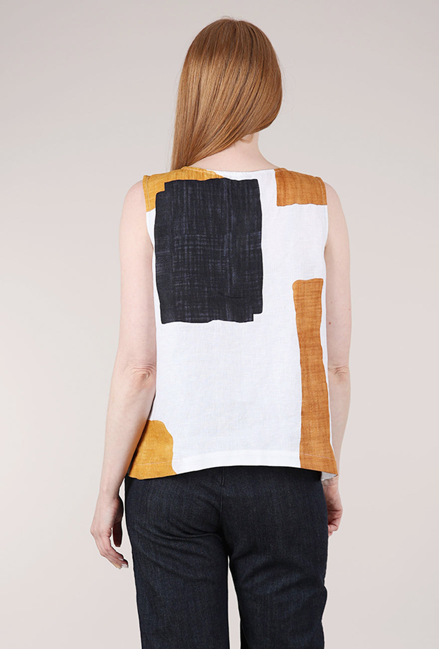 Olivia by Habitat Flax Colorblock Sunset Tank, Neutral 