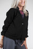Cut Loose Fall Parachute A-Line Jacket, Black 
