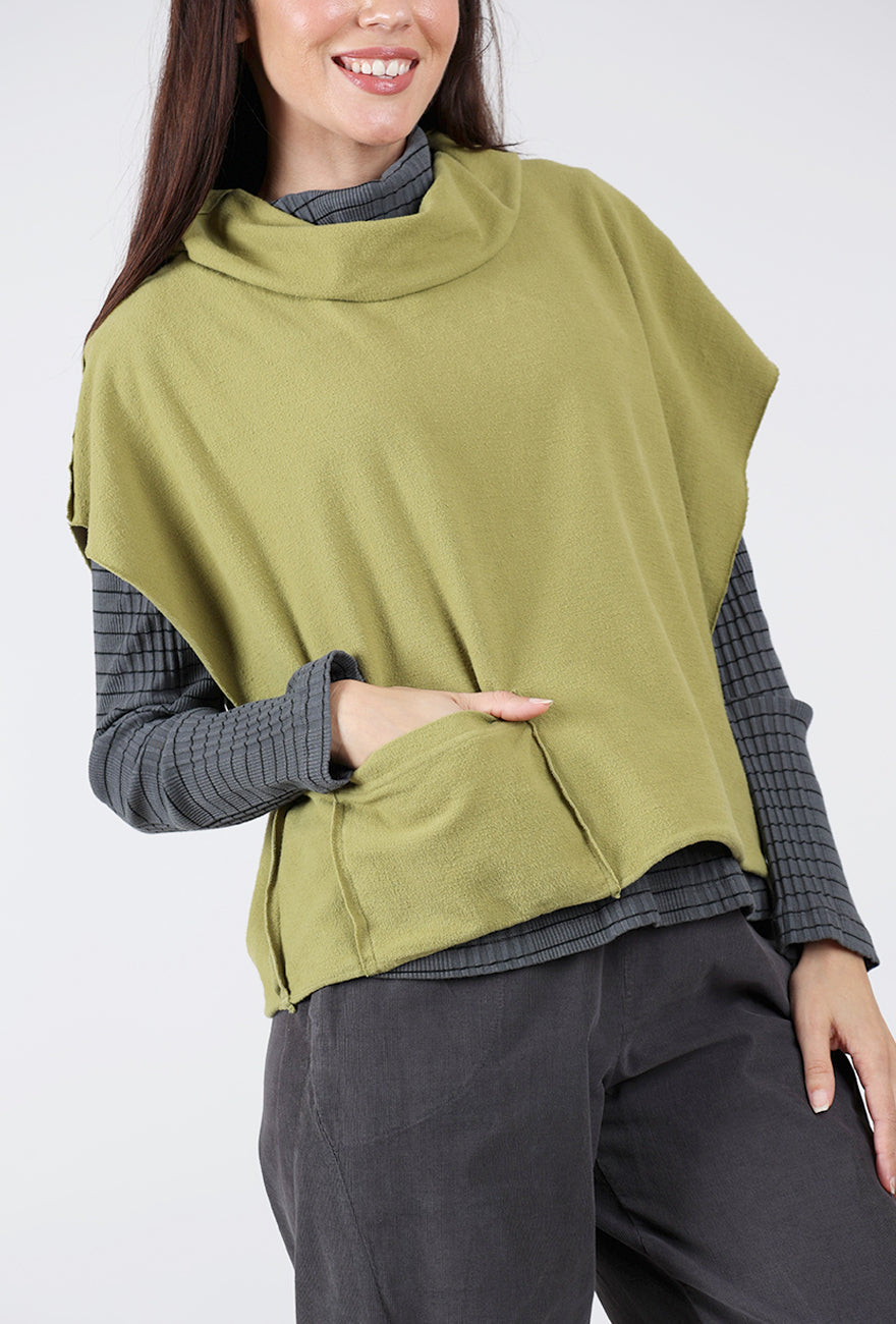 Fleece Cowl Topper, Avocado