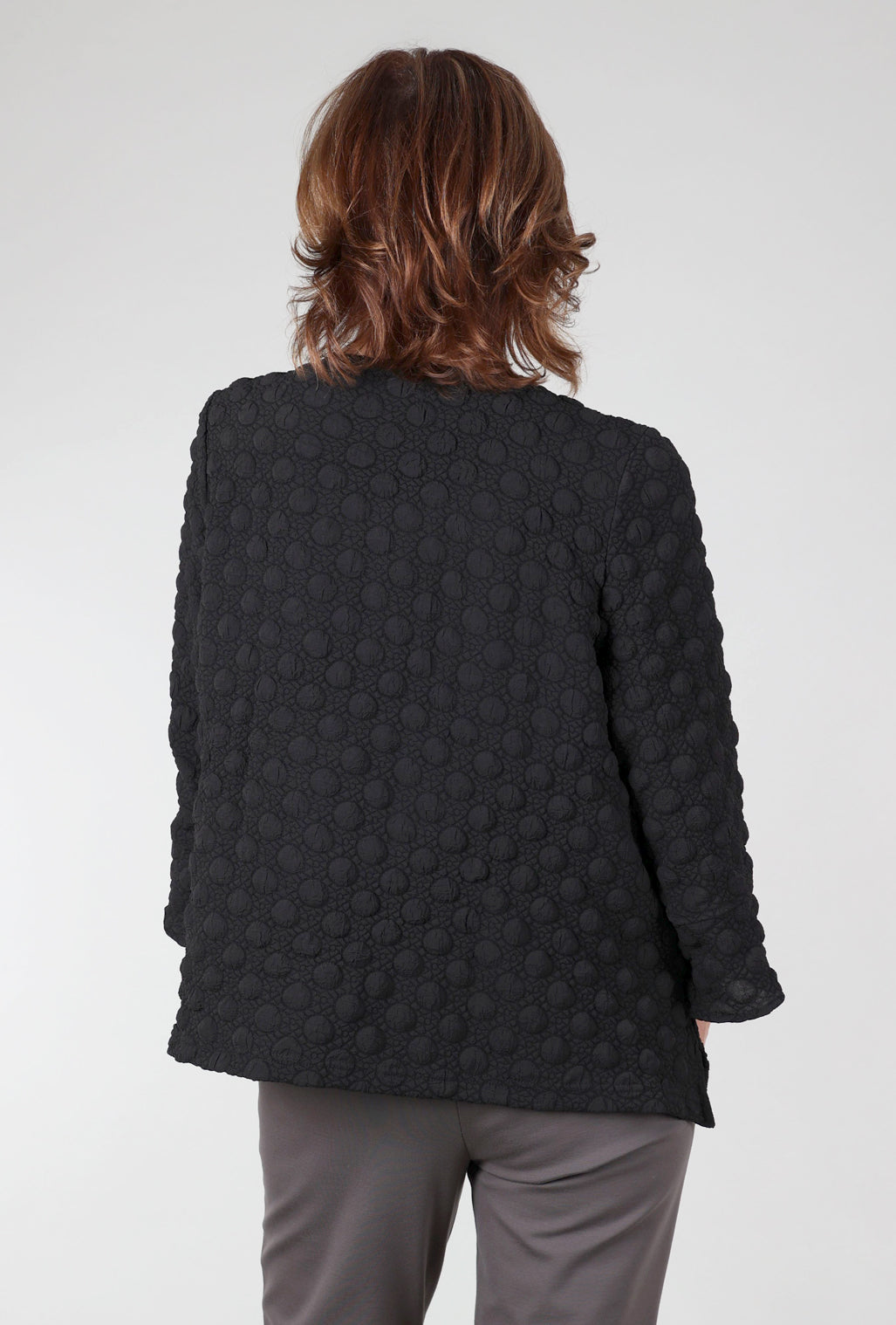 Moonlight Bubble Texture Jacket, Black 