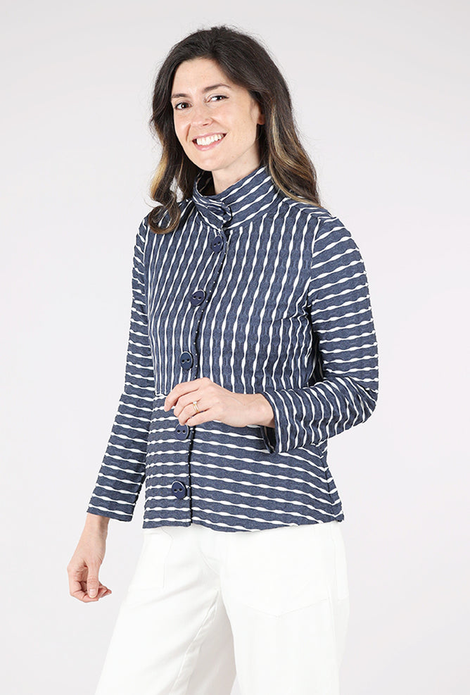 Habitat Newport Knit Downtown Jacket, Indigo 