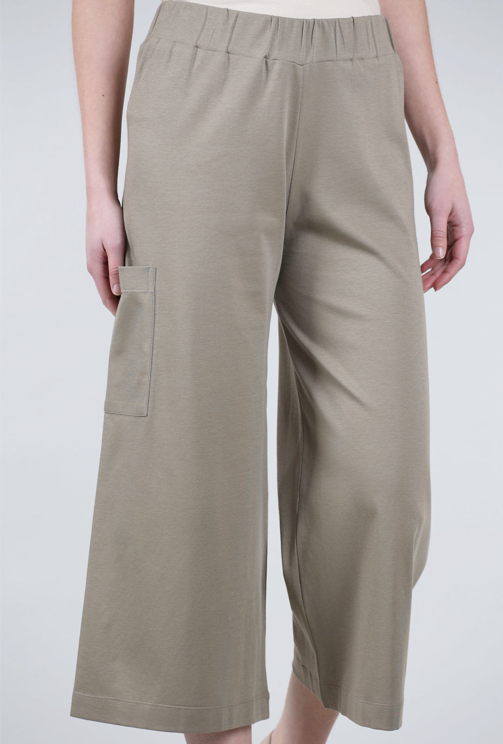 Planet Jersey Gaucho Pant, Fawn 