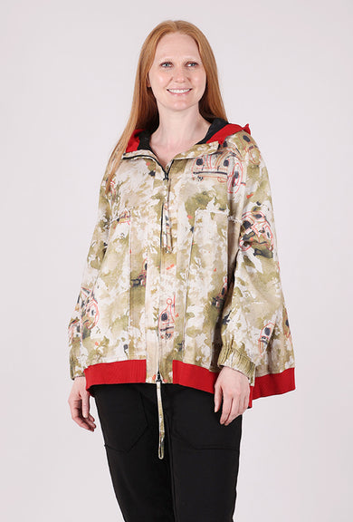 Grizas Urban Camo Swing Jacket, Fern/Red 