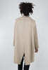 Moyuru Refined Ponte Cocoon Coat, Khaki 