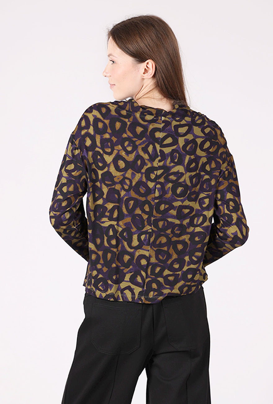 Olivia by Habitat Arthouse Circle Effortless Pullover, Violet 