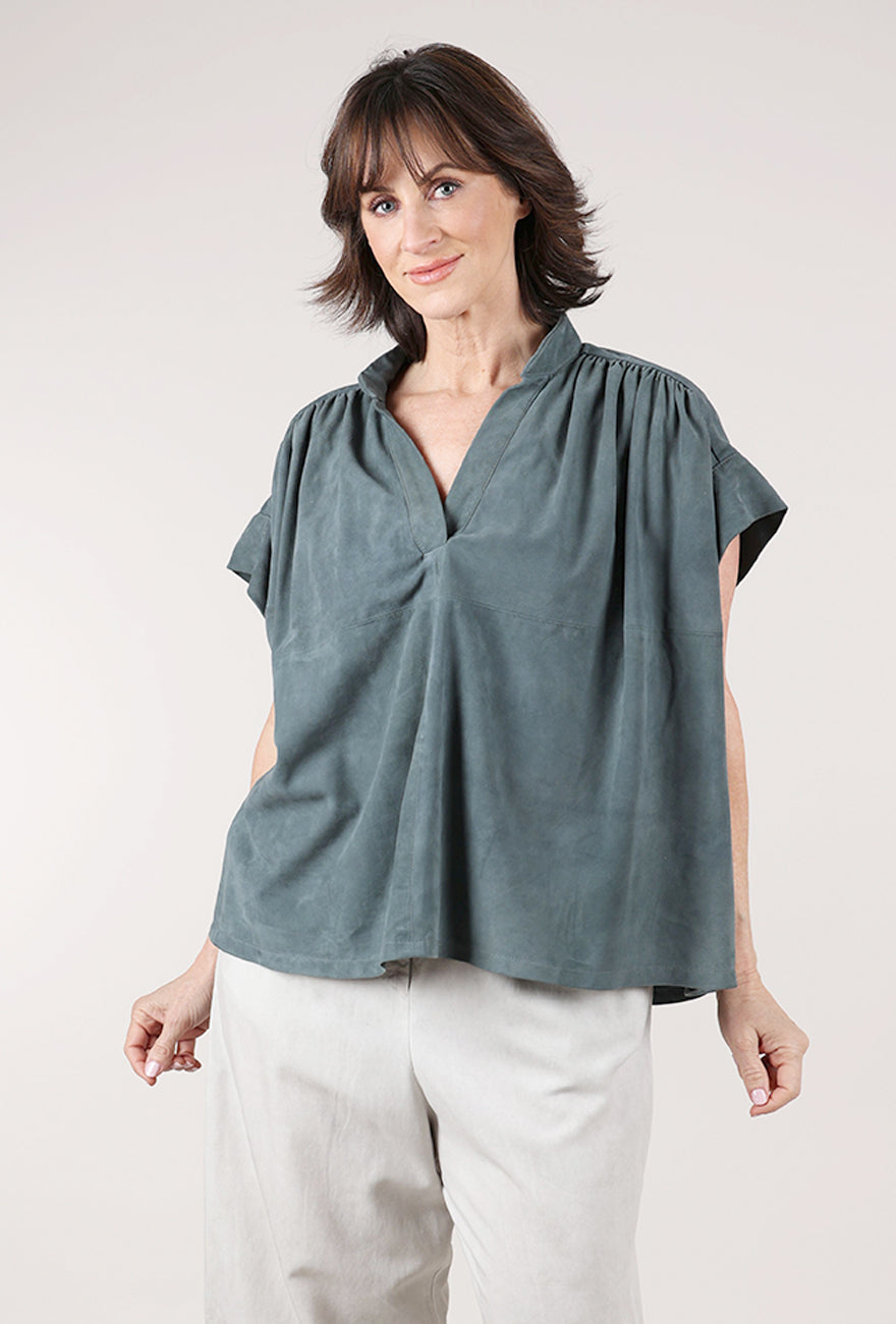 Hannes Roether Splendid Suede Top, Unicorn 