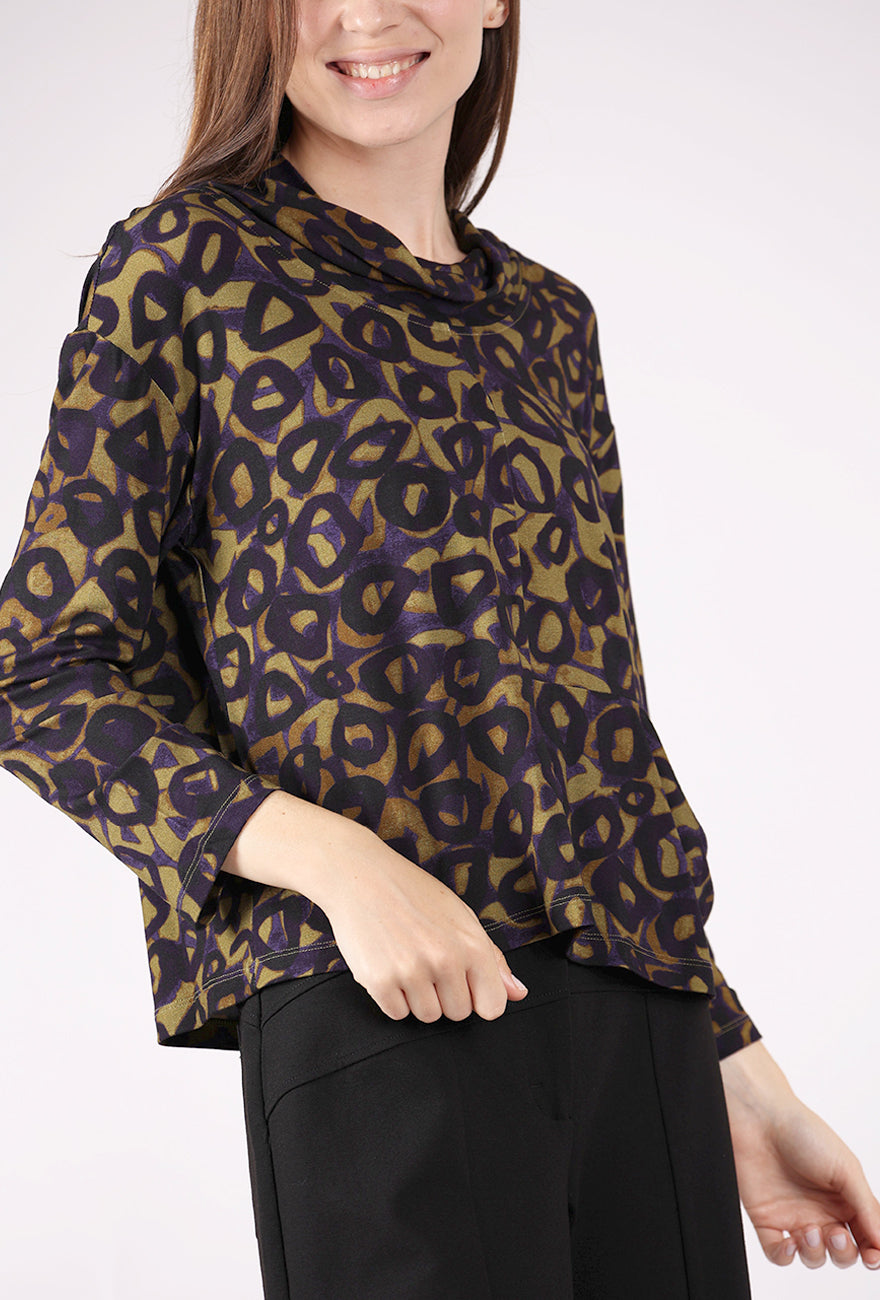 Olivia by Habitat Arthouse Circle Effortless Pullover, Violet 