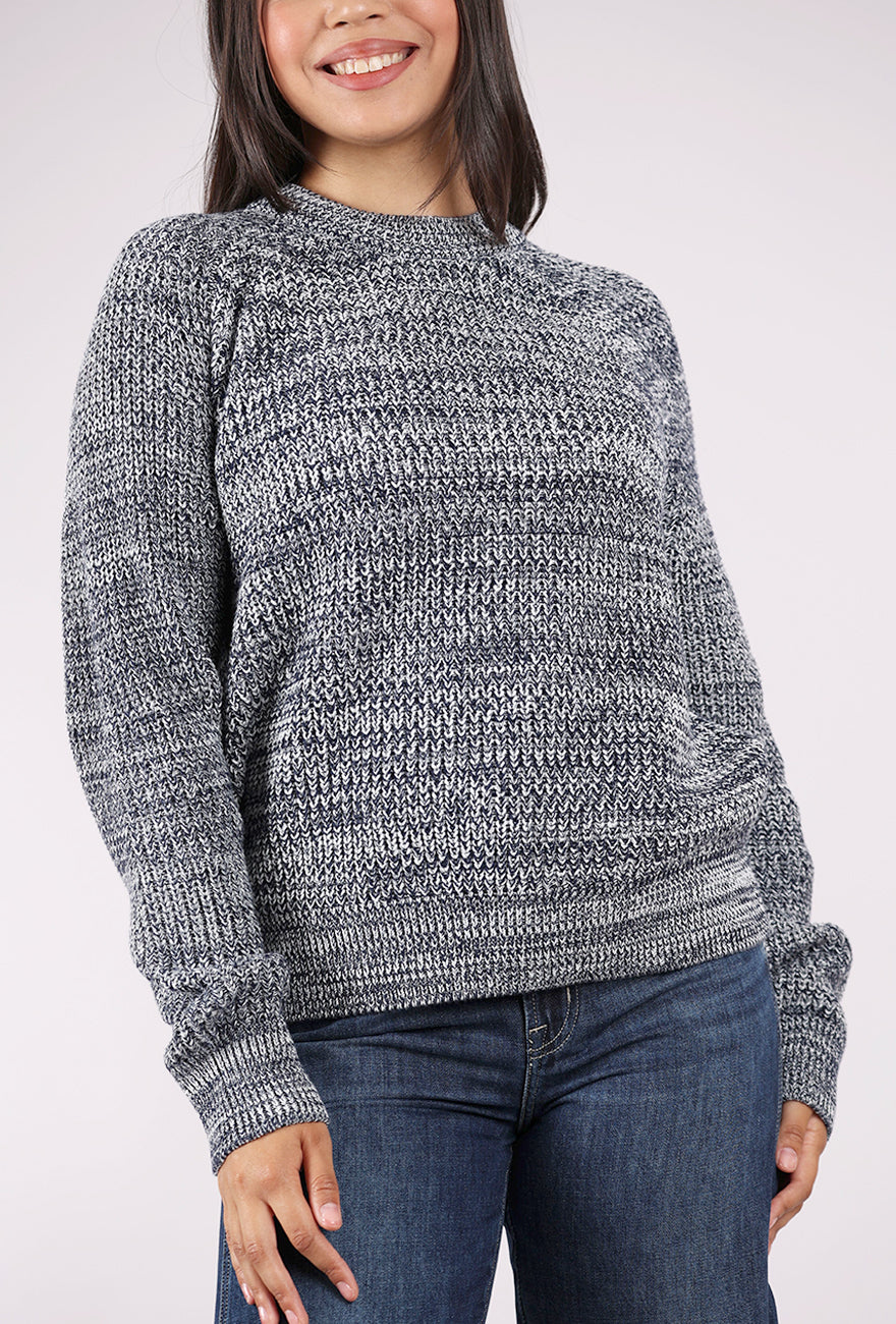 Pistola Edie Raglan Sweater, Navy Marl 