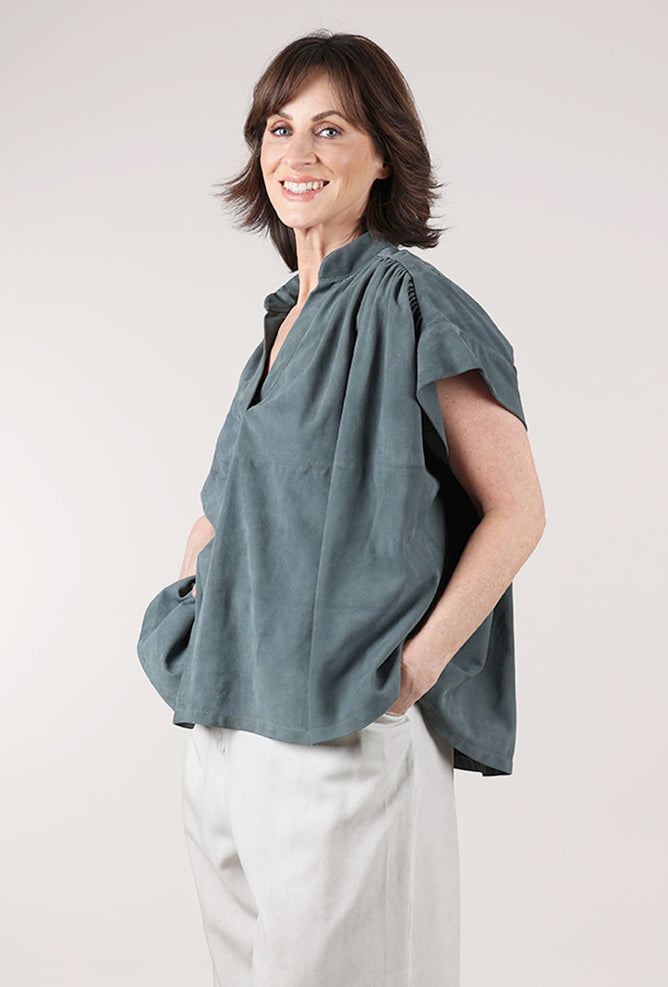 Hannes Roether Splendid Suede Top, Unicorn 