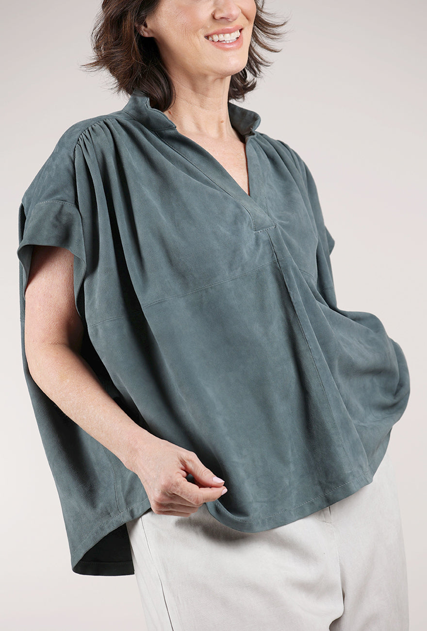Hannes Roether Splendid Suede Top, Unicorn 