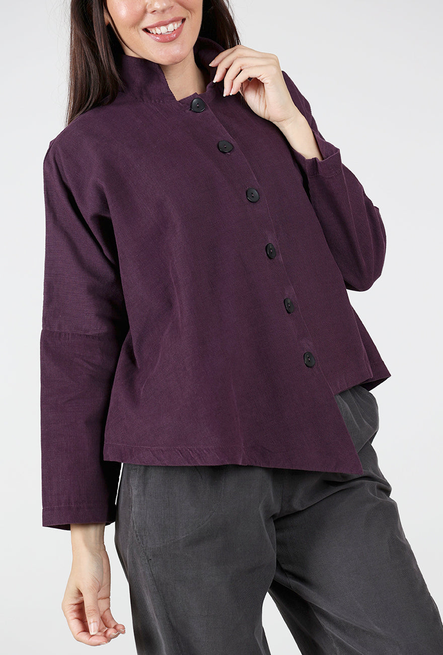 Corduroy Point Shirt, Currant