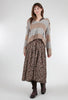 Mystree Distressed Crop Hooded Sweater, Caramel Mix 