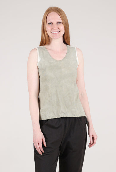 Cynthia Ashby Slim Knit Tank, Yucca 