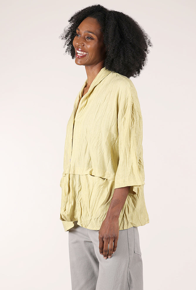 Crinkle Relax Jacket, Yellow