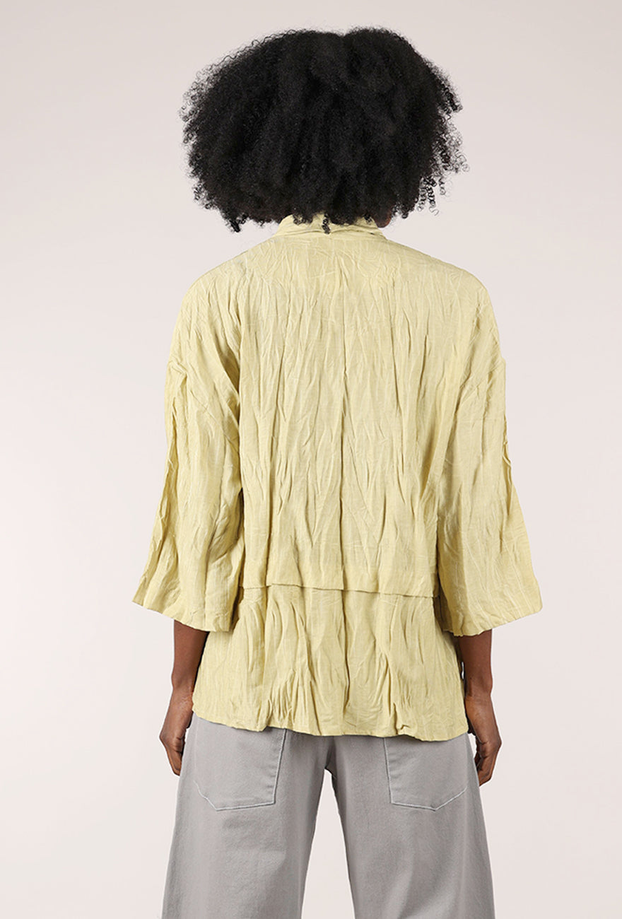 Crinkle Relax Jacket, Yellow