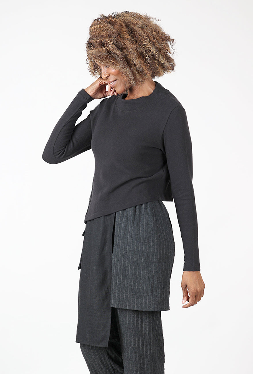 Lurdes Bergada Asym Action Top, Black 
