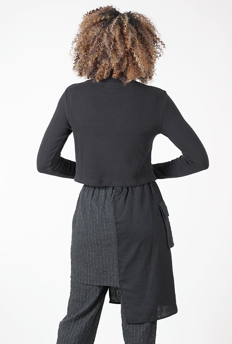 Lurdes Bergada Asym Action Top, Black 