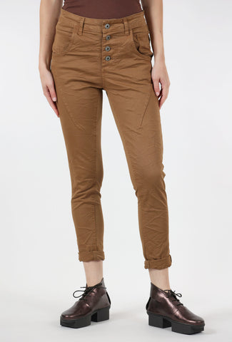 Femme Fatale Four-Button F/W Signature Pant, Toffee 