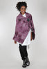 Moyuru Marled Button Cape, Plum 