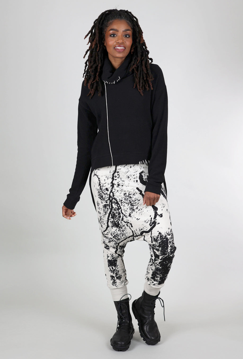 Studio B3 Sills Jersey Print Pant, Dust 