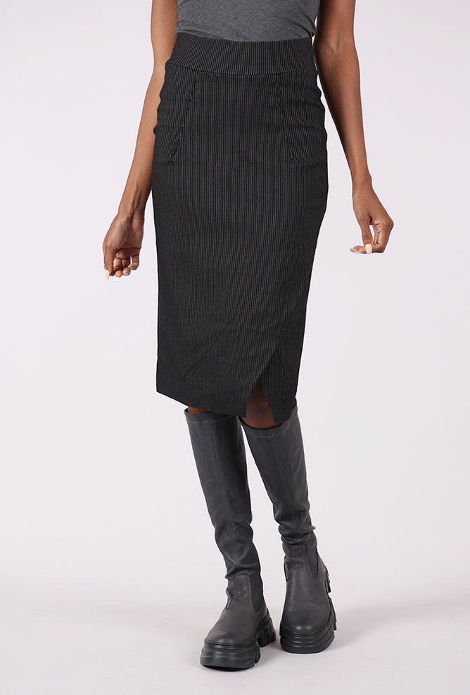 Porto Penelope Skirt, Black Stripe 