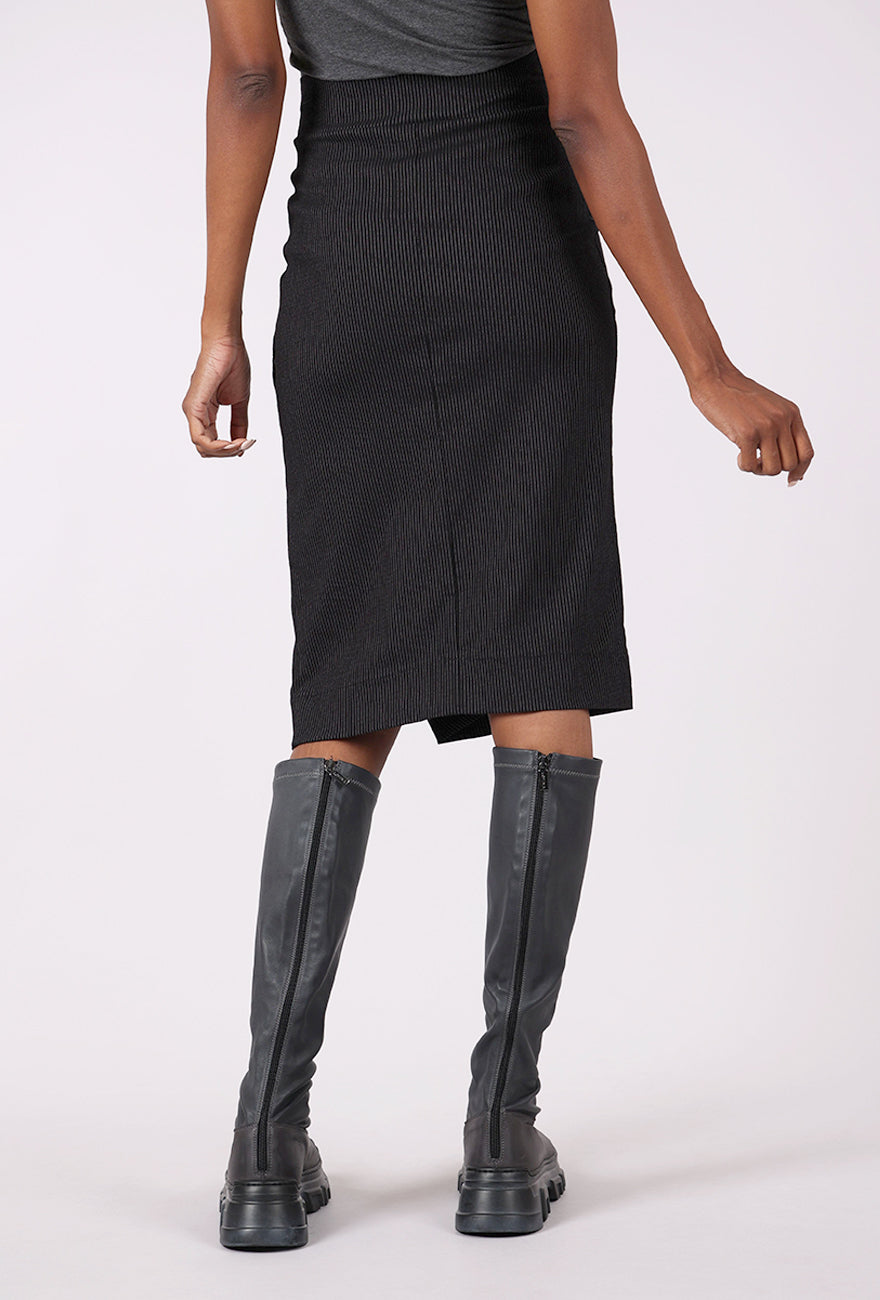 Porto Penelope Skirt, Black Stripe 