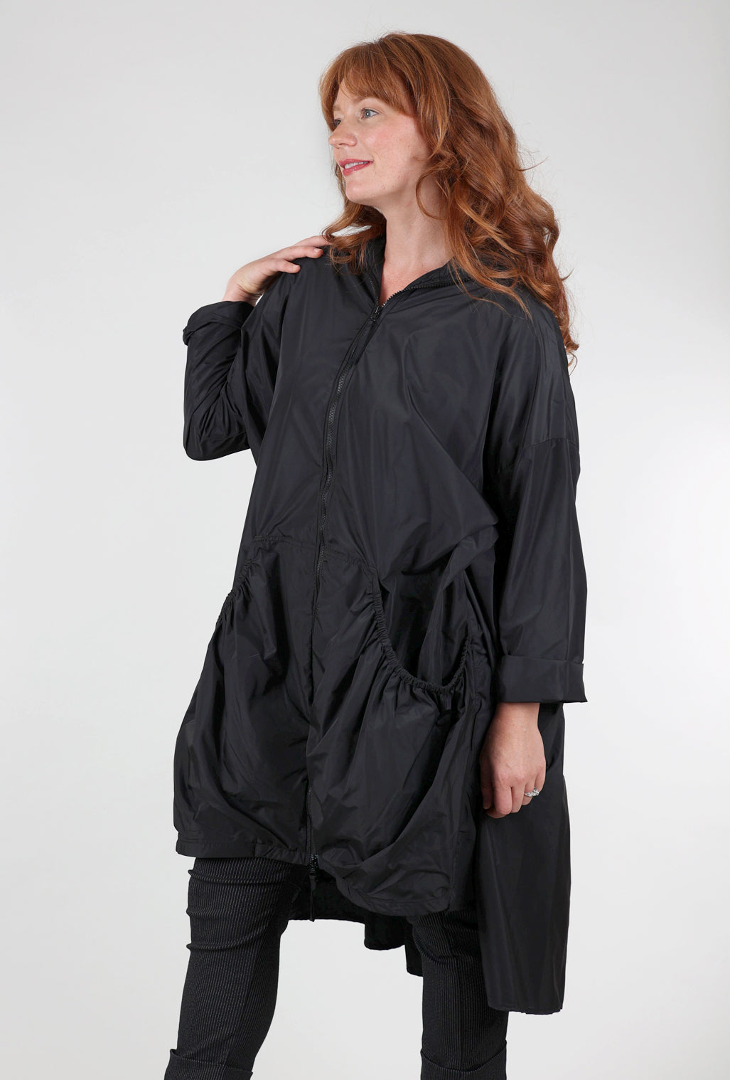 Pluslavie Let It Rain Jacket, Black One Size Black