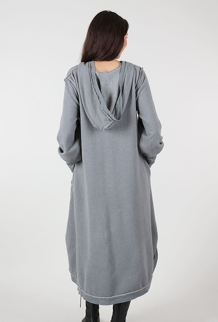 Cozy Hoodie Dress, Heather Mist