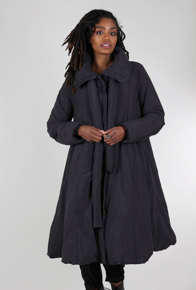 Rundholz Swing Puffer Coat, Black 