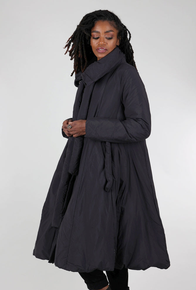 Rundholz Swing Puffer Coat, Black 