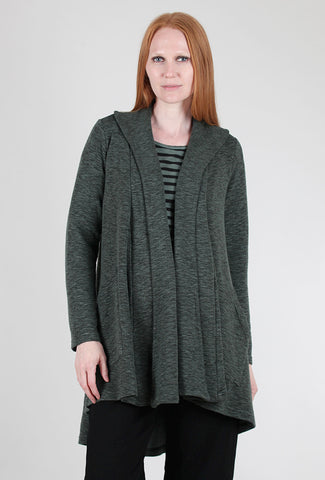 Cut Loose Grey Stripe Fleece OS Cowl Top - New Moon Boutique