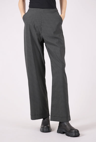 Rundholz Sig Stretch Menswear Trouser, Black Check 