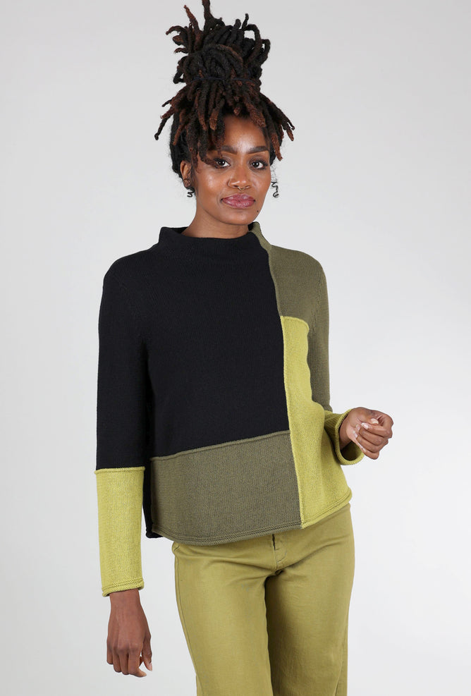 Habitat Yin Yang Funnel Neck Pullover, Pear 