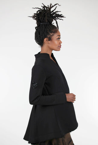 Pluslavie PLU Sparkle Button-On Patch, Heart/Black 