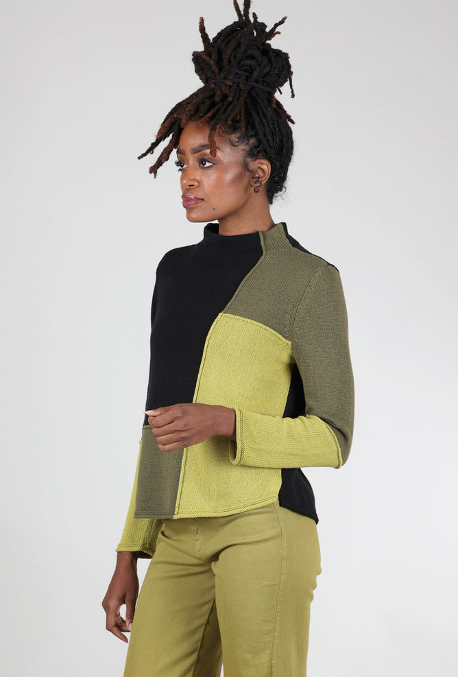 Habitat Yin Yang Funnel Neck Pullover, Pear 