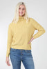 Lilla P Oversized Lofted Rib Tneck Sweater, Gold Dust 