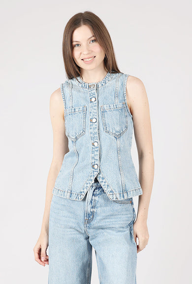 Pistola Gia Fitted Collarless Vest, Gazebo 