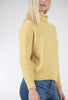 Lilla P Oversized Lofted Rib Tneck Sweater, Gold Dust 