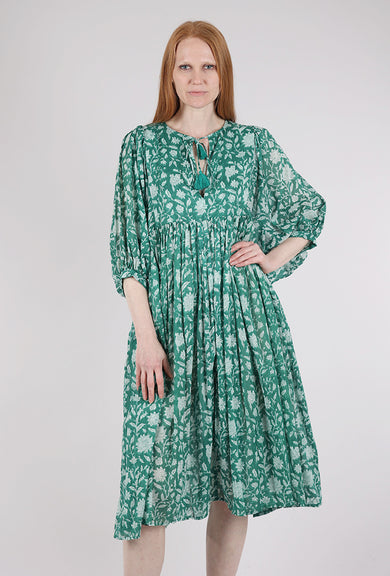 Dolma Mylah Midi Dress, Green 