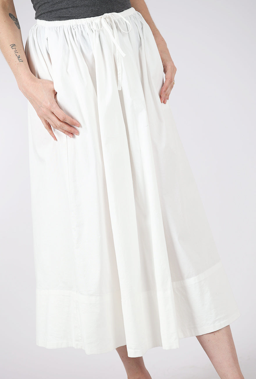 Pistola Noelle Poplin Maxi Skirt, Le Blanc 