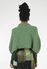 Amano by Lorena Laing Handprinted Foil Shrug, Green 
